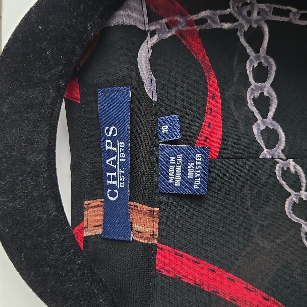 Chaps Belt And Chain Detailed Button Up - image 3